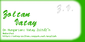 zoltan vatay business card